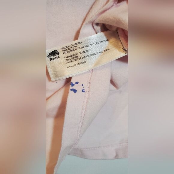 X-Small Gap Pink Graphic Tee with Colorful Accents Paint Splatter 100% Cotton - Picture 5 of 7